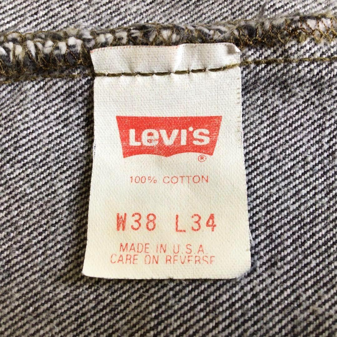 93年USA製リーバイス501 先染めブラック W38 L34