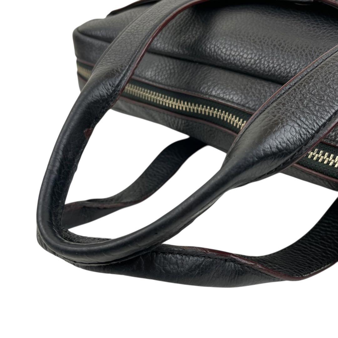 ✨極美品 COACH コーチ シボ革 ビジネスバッグ レザー A4可 ブラック