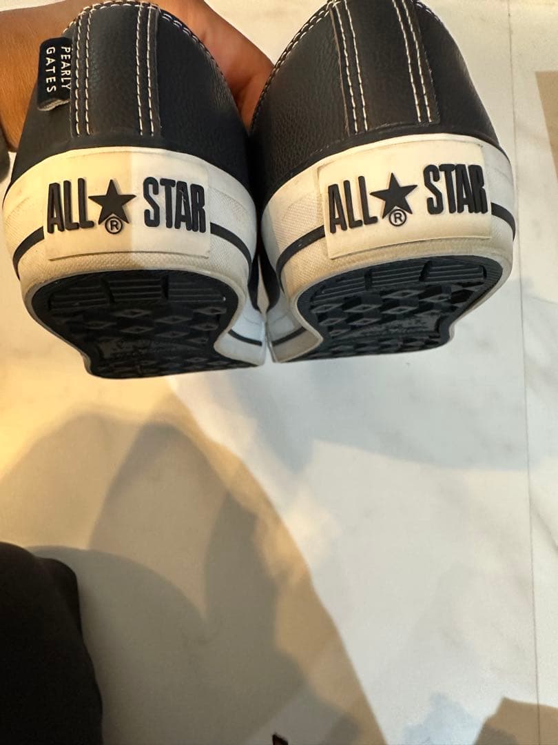 パーリーゲイツ　24.5センチ ALL STAR ブラック スニーカー