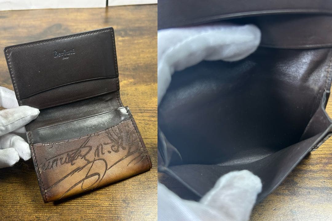 約9.9万円　オルガ期　Berluti インヴィア フラップ　名刺入れ