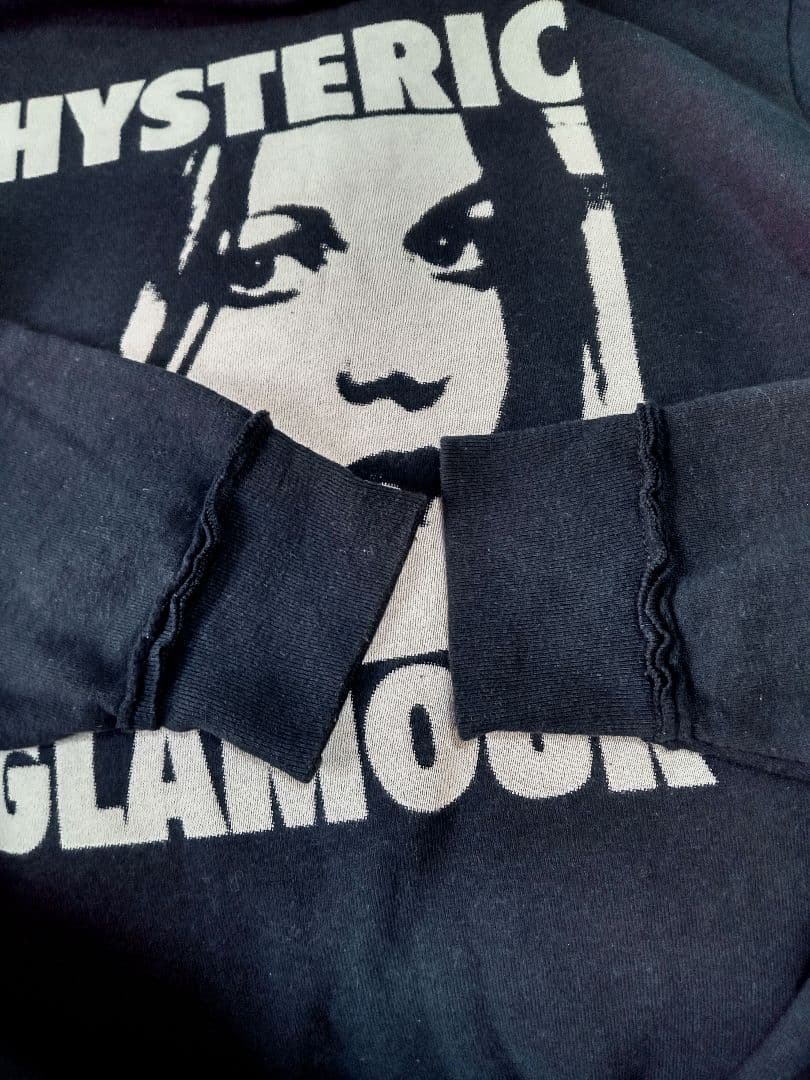 ヒステリックグラマー　スエット　トレーナー　90s　ビンテージ　ブラック　y2k