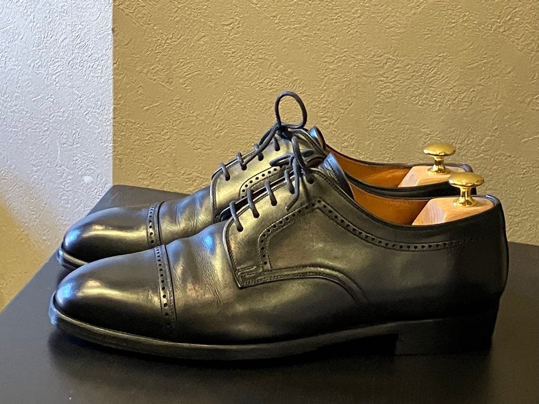 美品　スコッチグレイン SCOTCH GRAIN 26cm 黒　ストレートチップ