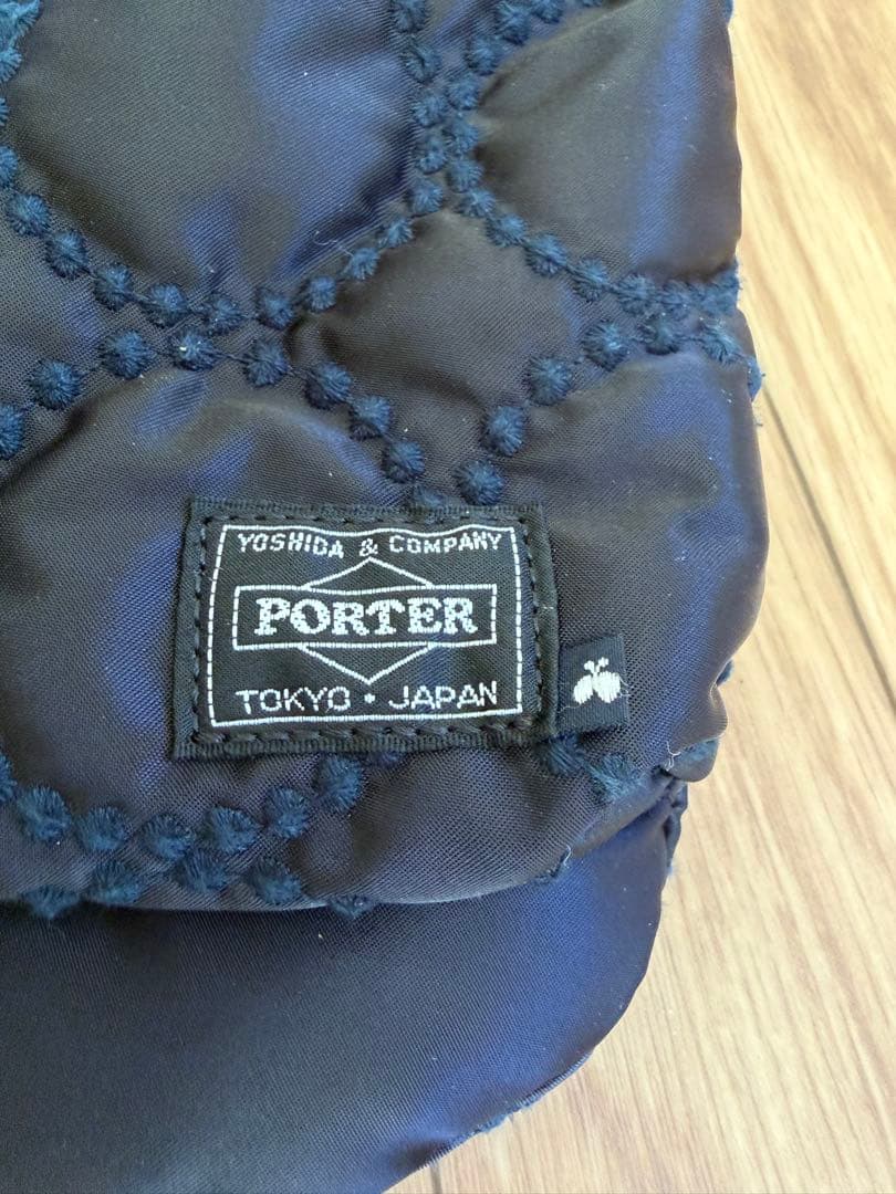 ミナペルホネンポーター ショルダーバッグ 紺色