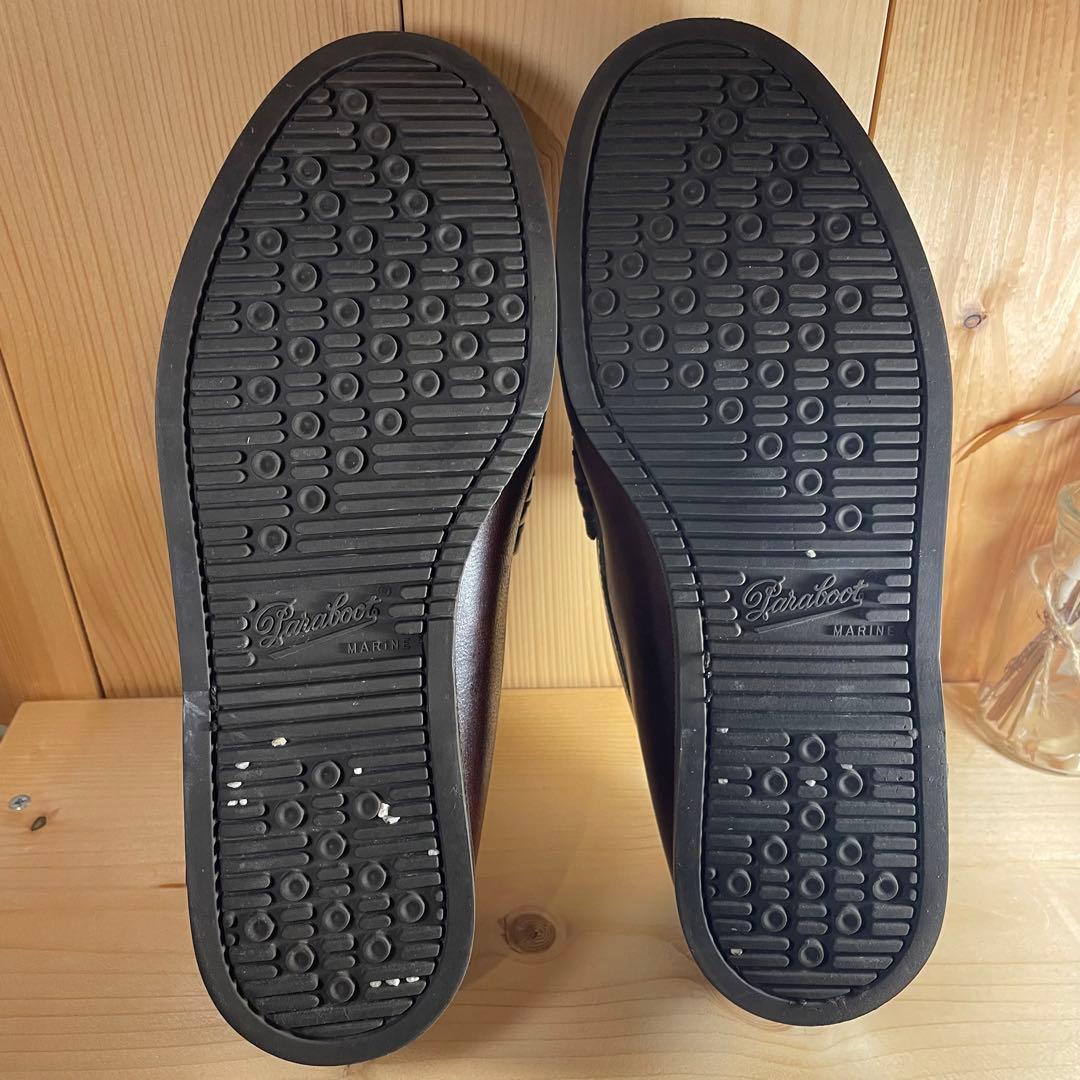 パラブーツ デッキシューズ 茶 6 1/2 ParaBoot メンズ 革靴
