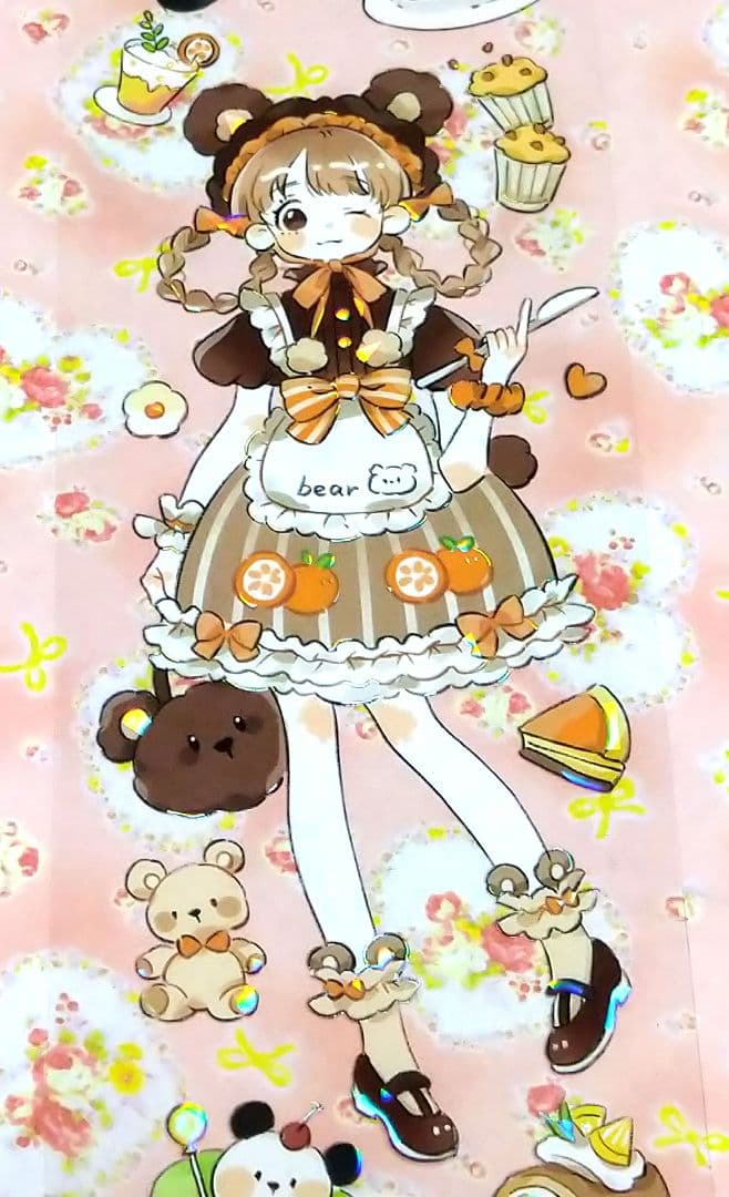 J954＃果汁气泡(贝壳光)当季限定切り売り海外人物マステ女の子