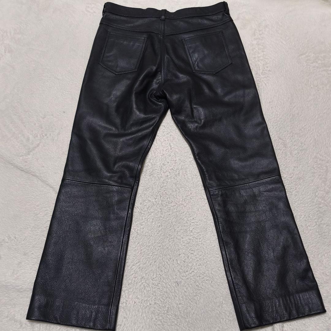 【ソースーンソイ】SRPレザーパンツ ライダースパンツ 本革 ブラック黒