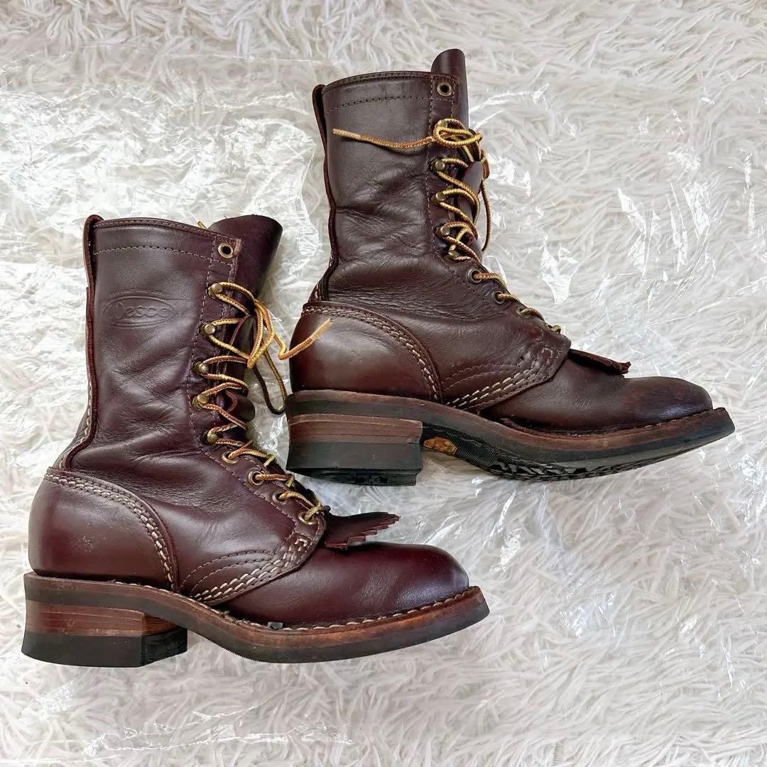 ウエスコ　ジョブマスター ブーツ　WESCO ロガーブーツ ブラウン 4D