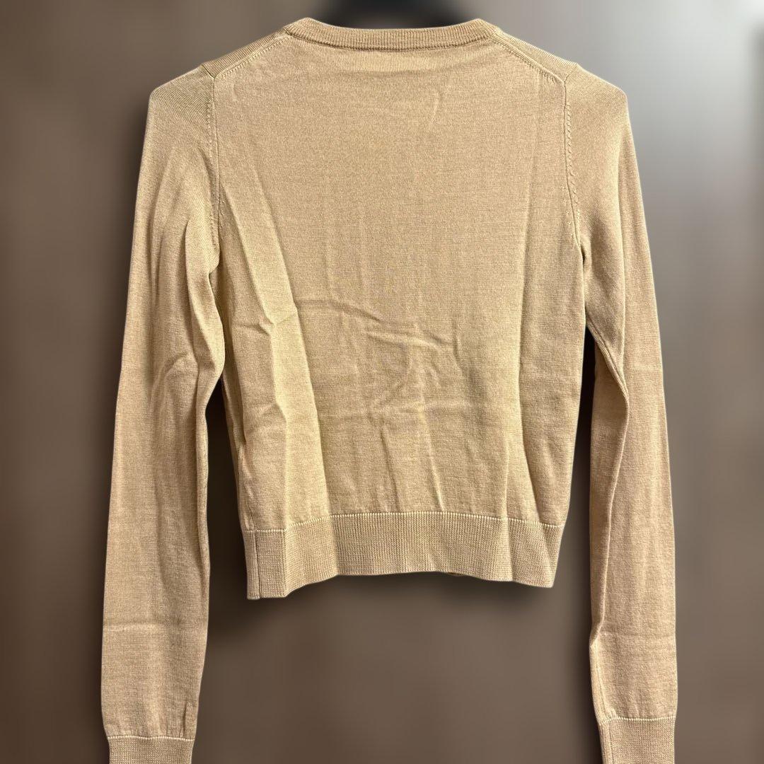 新品未使用N°21 ベージュ ヴァージンウールカーディガン