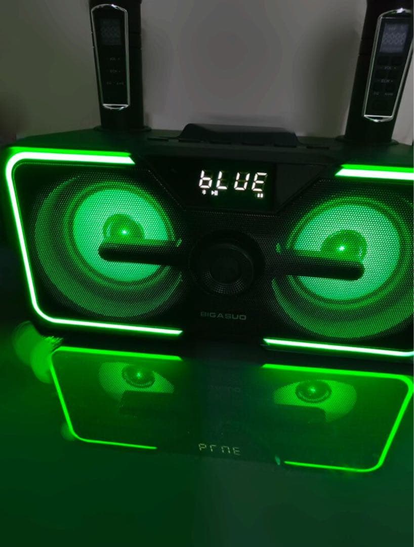 ワイヤレスマイク付きカラオケ機︴スピーカー