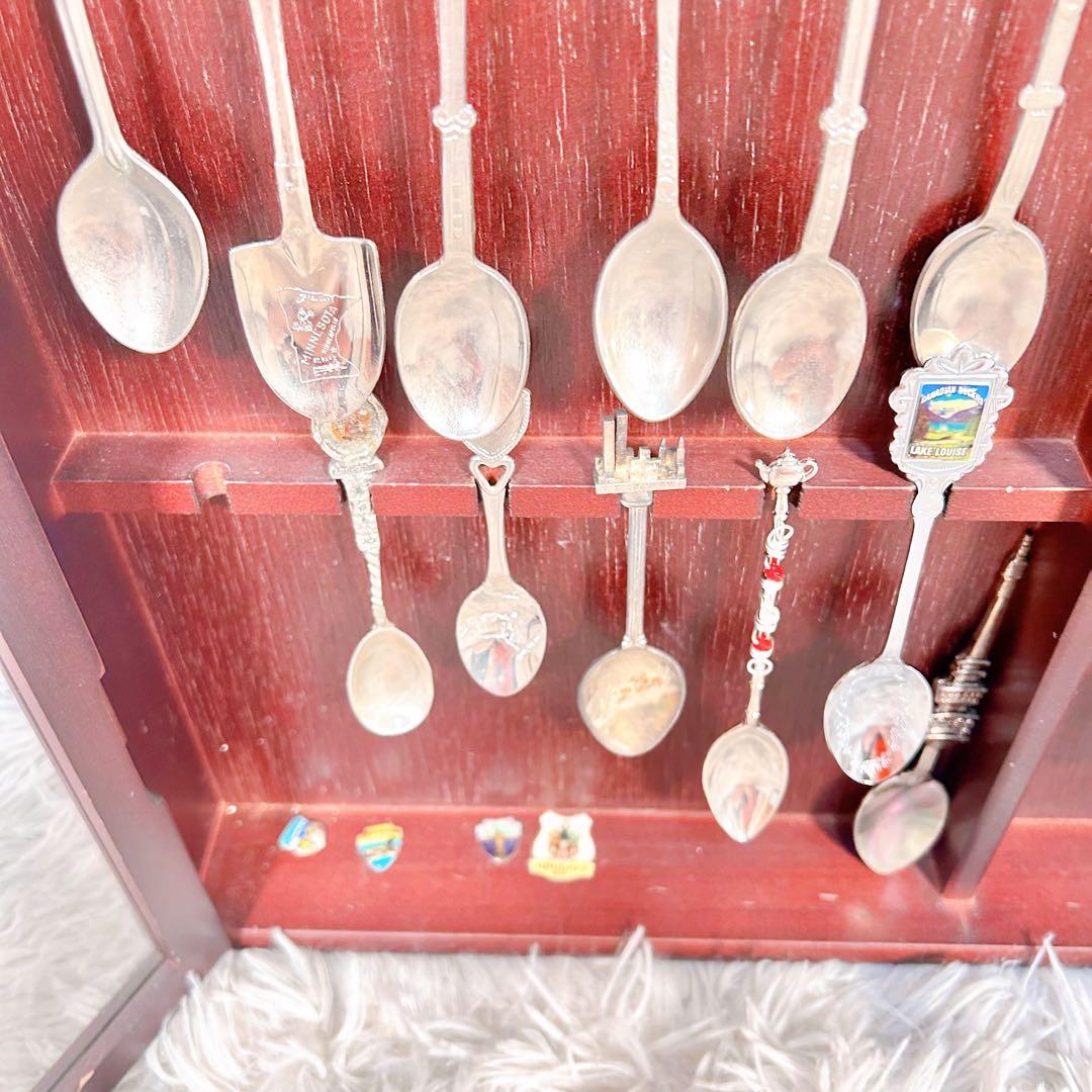 スーベニアスプーン　キャビネット ビンテージ アンティーク コレクション まとめ