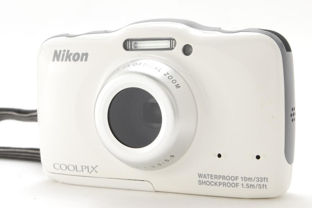Nikon COOLPIX S32 ホワイト 防水カメラ 動作確認済み