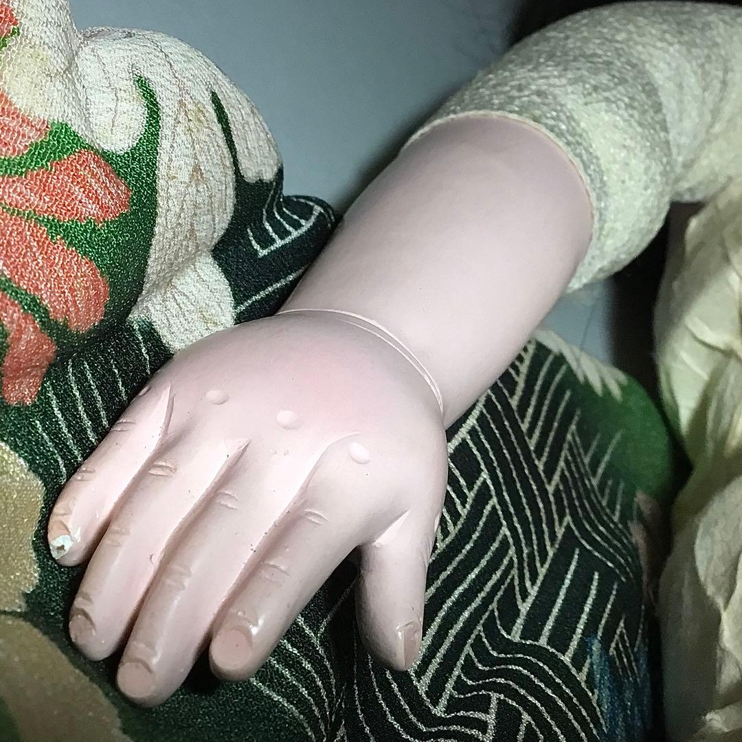 市松人形◆松乾斎 / まつ毛 / 50㎝◆抱き人形 お座り人形 大正ロマン