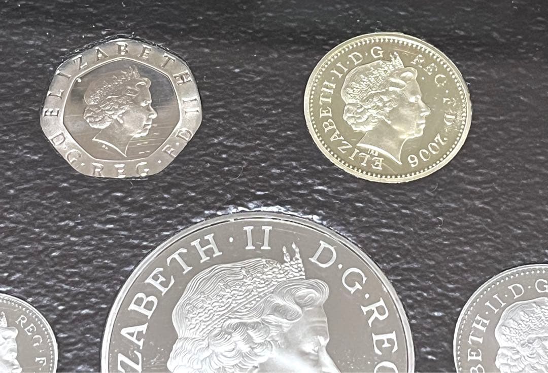 2006年 イギリス 13枚 プルーフ硬貨セット 箱付