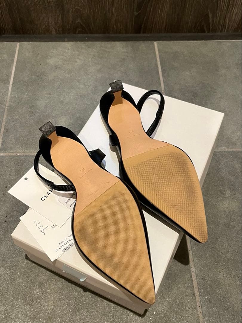 CLANE LADY LINE MULESミュール ブラック サイズ36