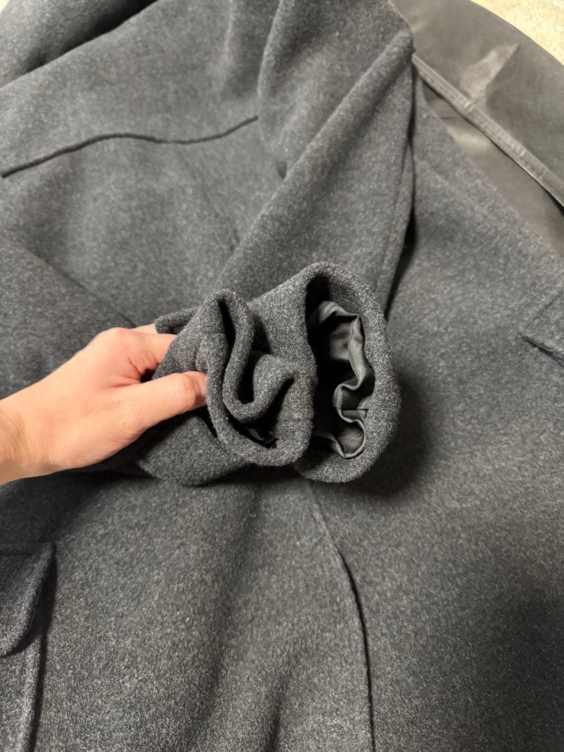 wjk チャコールグレー ダッフルコート Sサイズ
