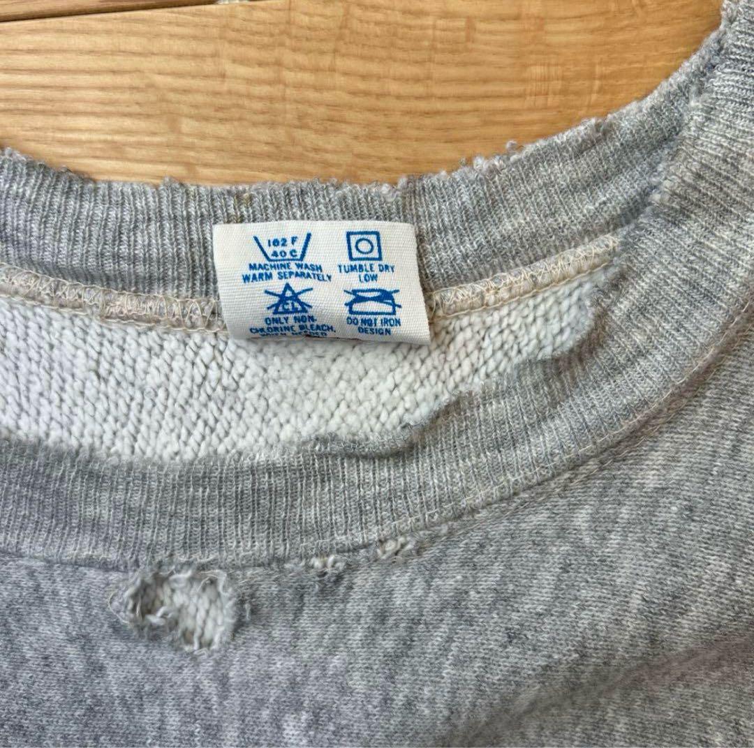 【80年代】トリコタグ 染み込み リバースウィーブChampion 襤褸