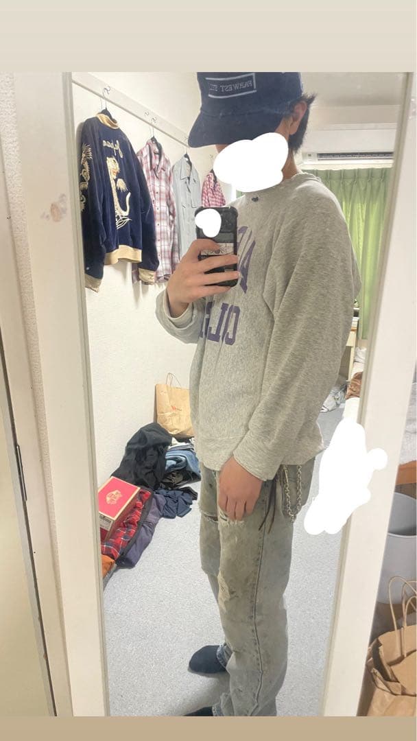 【80年代】トリコタグ 染み込み リバースウィーブChampion 襤褸