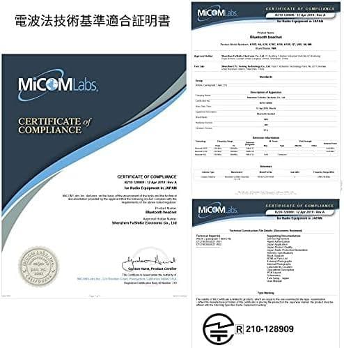 Bluetooth ヘッドセット 5.2片耳