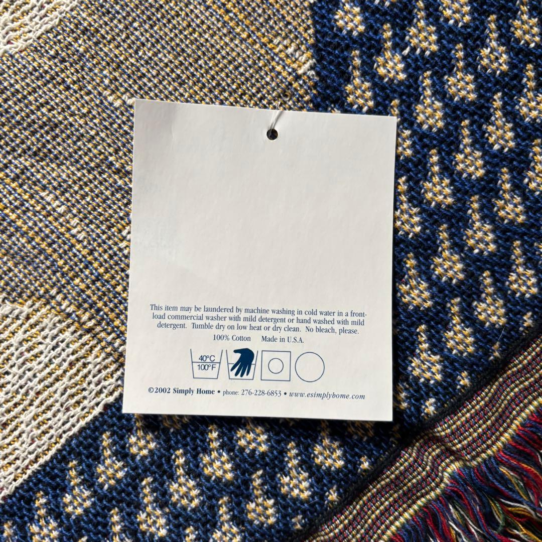 大判　犬タペストリー　USA製　グレートピレニーズ　コットンラグ　タグ付き　希少