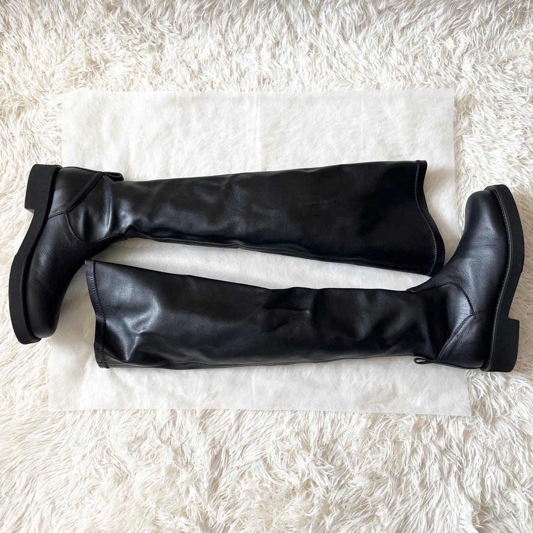 未使用級✨FABIO RUSCONI ファビオルスコーニ　ニーハイブーツ　レザー