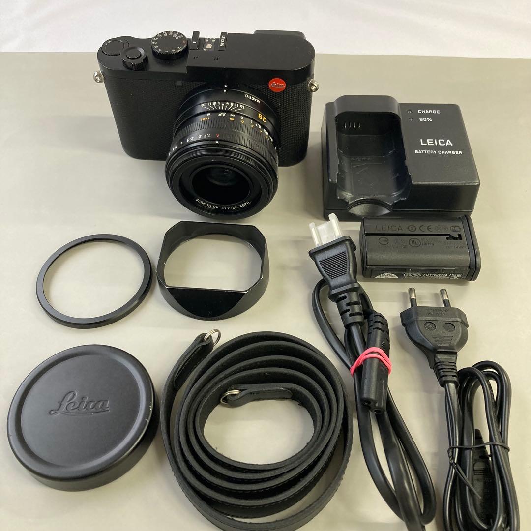 【美品】 Leica Q2 サムレスト ハンドグリップ レザーボディケース付き