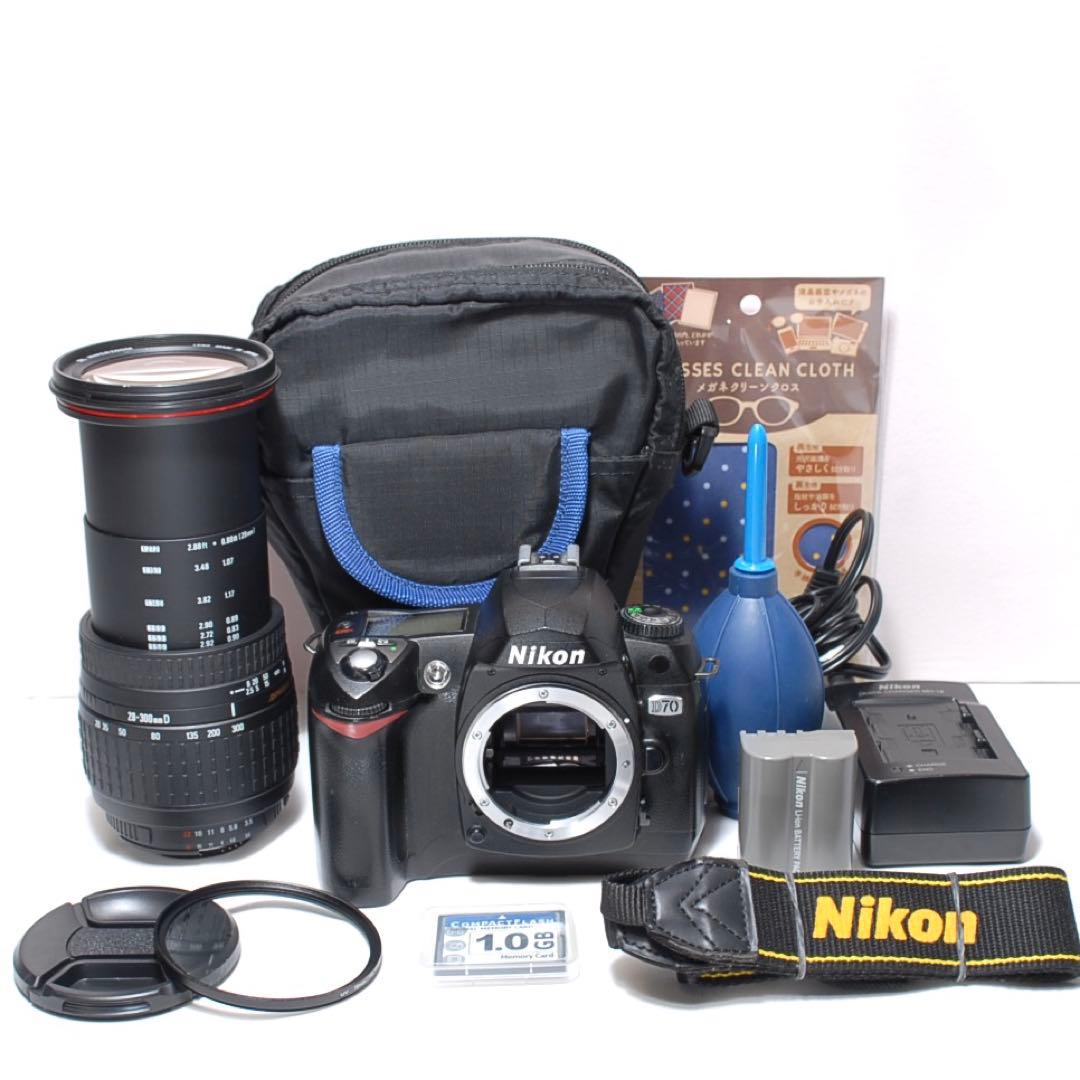 一本で近くから遠くまで✨ニコン D70✨一眼レフカメラ✨入門モデル✨万能レンズ
