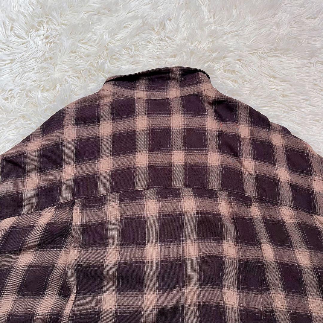 RIVE DROITE ウォッシュドチェックシャツ　ベージュ