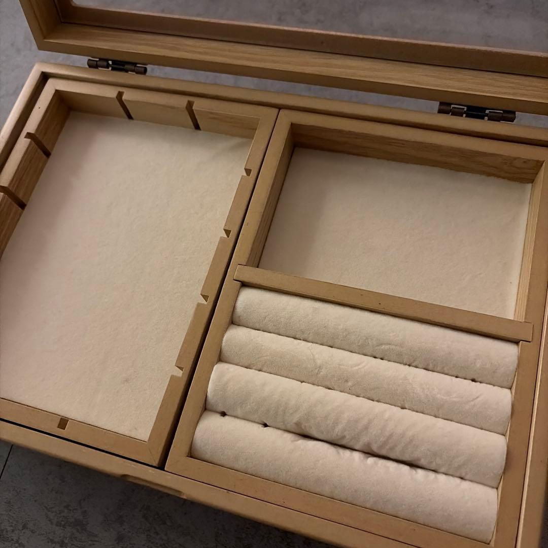 お値下げ中！北欧暮らしの道具店　アクセサリーケース ガラス蓋付き