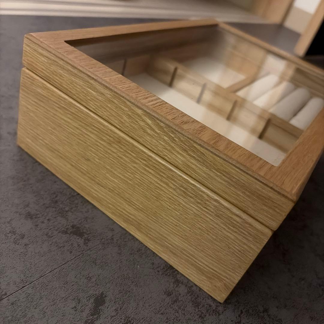 お値下げ中！北欧暮らしの道具店　アクセサリーケース ガラス蓋付き