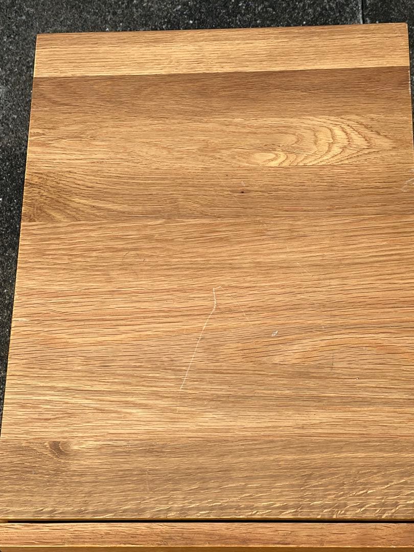 無印良品　無垢材デスクキャビネット　オーク材　学習机　2