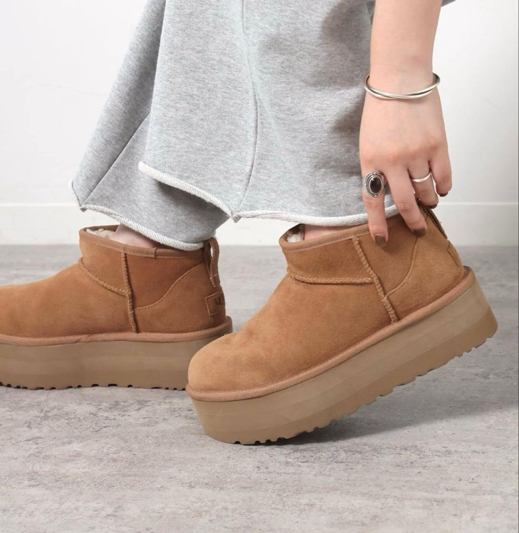 新品！UGG/アグCLASSIC ULTRAMINI PLATFORM 24cm