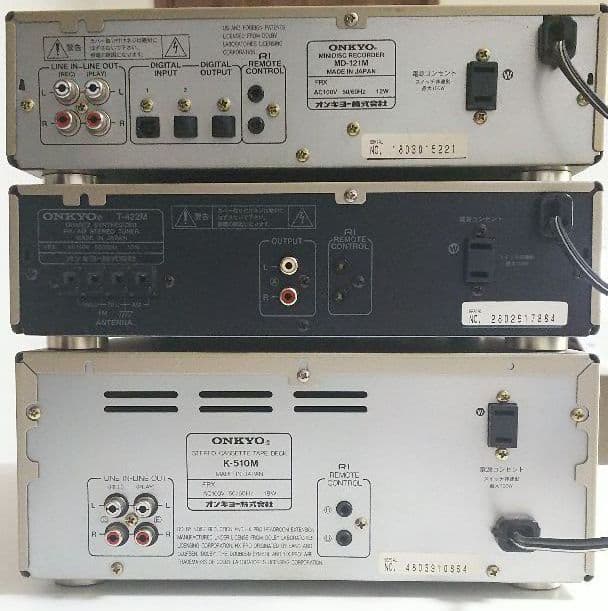 ONKYO INTEC MDレコーダー・FM/AMチューナー・カセットデッキ