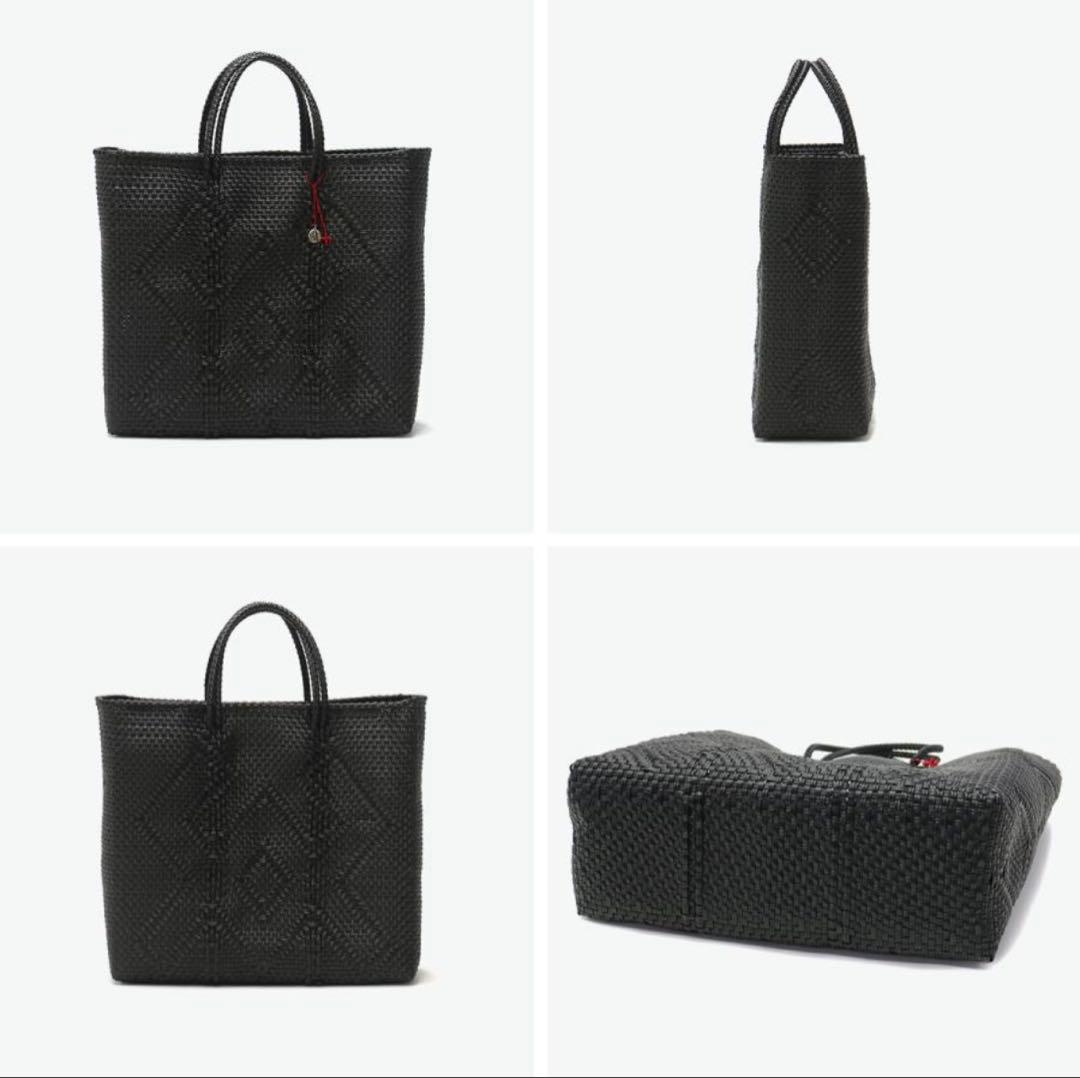 オホデメックスplastic cago tote regular 黒かごバッグ
