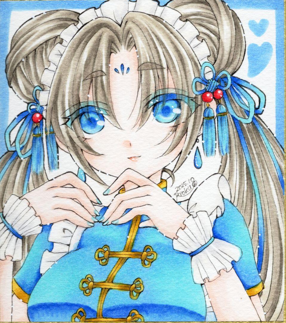 【D5600様お取り置き】手描き自作イラスト/オリジナル/チャイナ双子ゾンビ