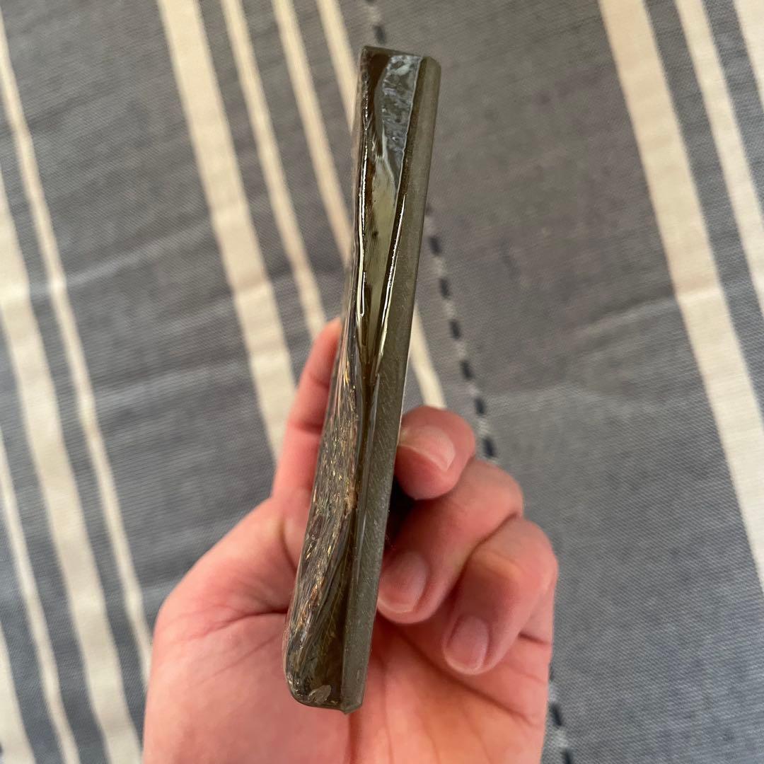 アンモライト 化石 アンモナイト 宝石 原石 大サイズ ドラゴンスキン 博物館