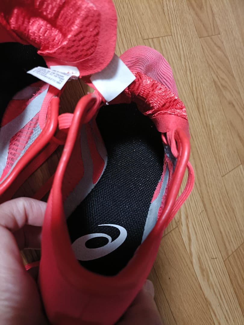 asics COSMORACER LD スパイクシューズ　赤　25　女子　美品