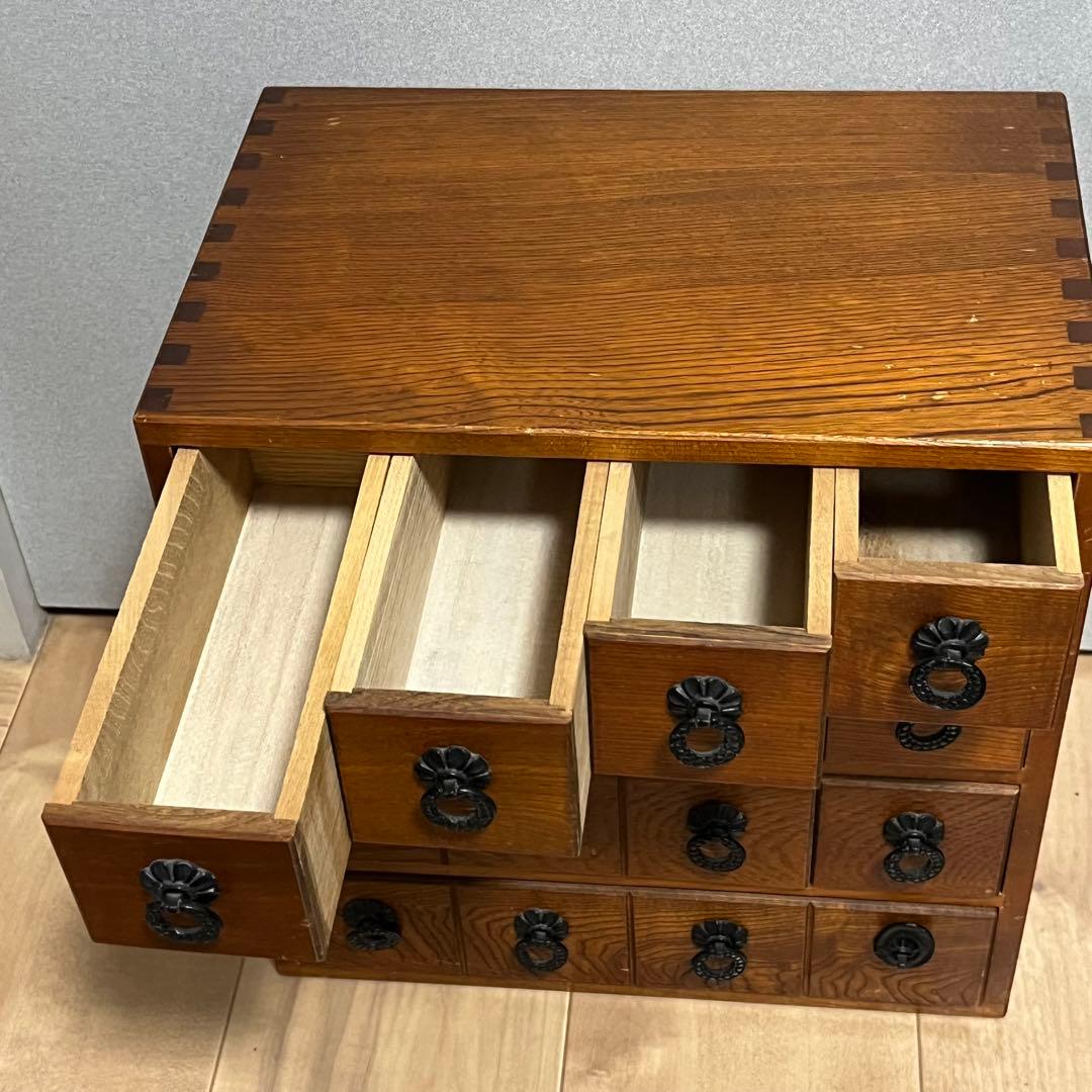 薬棚　薬箪笥　木製　引き出し　アンティーク　レトロ