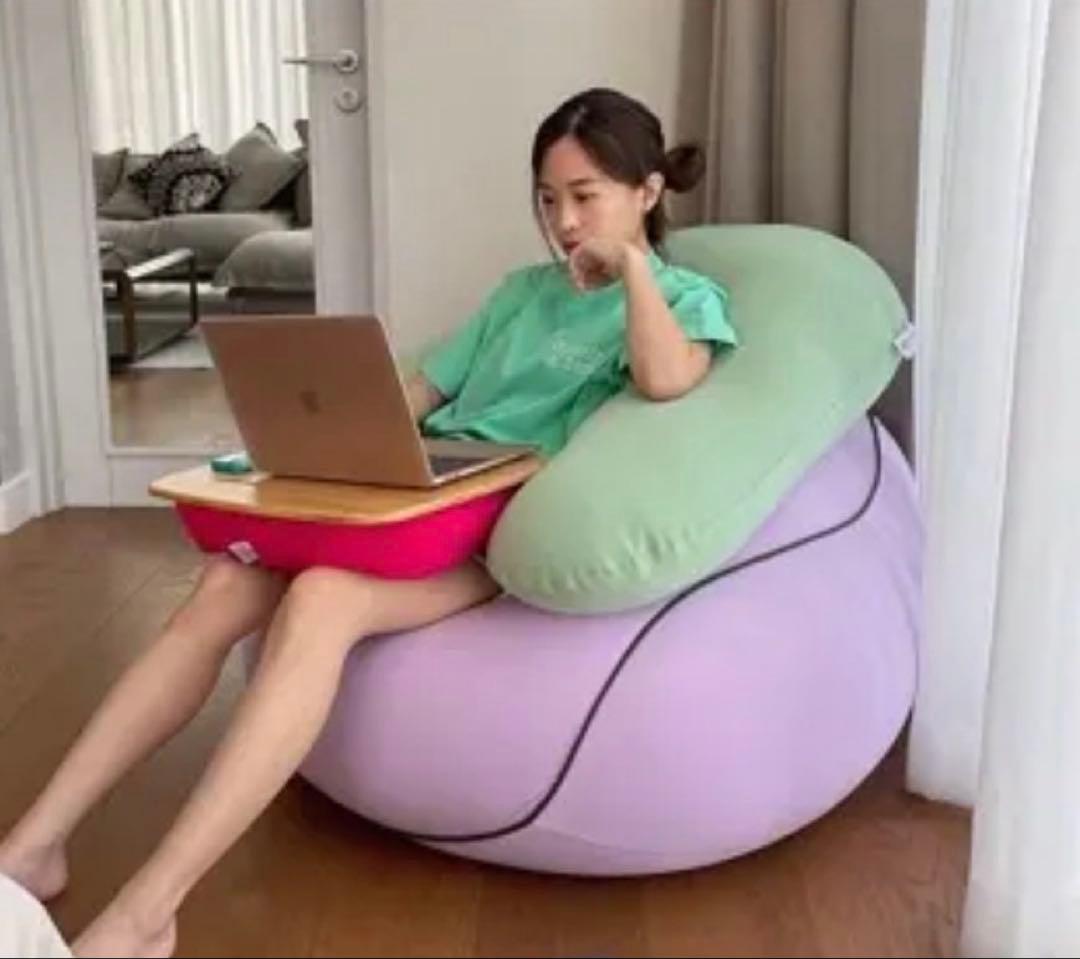 【美品】ヨギボー　ラウンジャー　ワインレッド