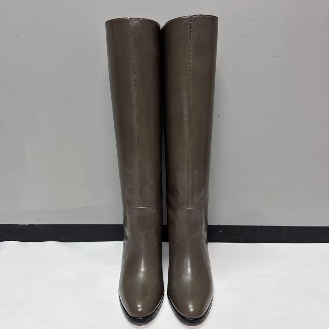 FURUYA フルヤ　ロングブーツ　ブラウン　ストレート　24cm レザー　本革