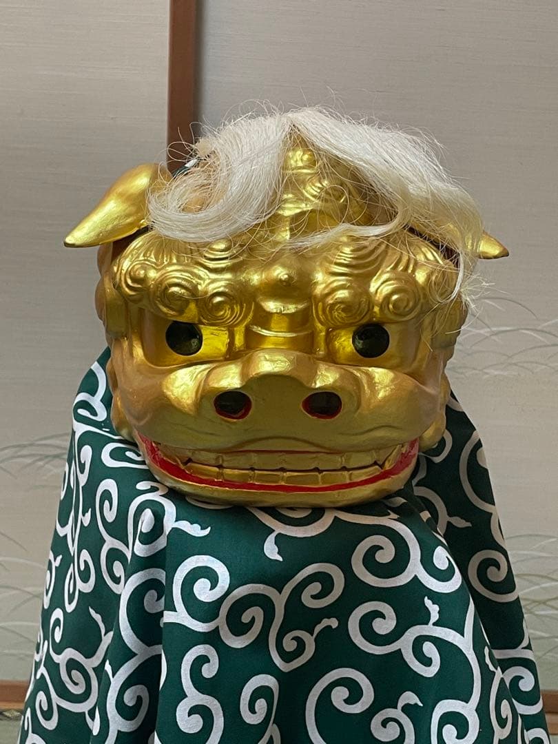なみ　特注品　金獅子　昼神小獅子造形工房作　受注生産作品　名入れ