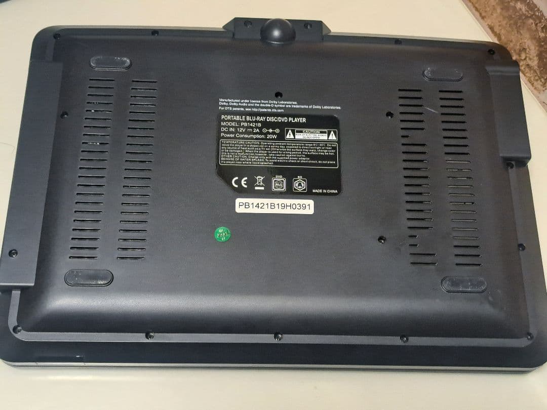 Pumpkin PB1421B ポータブルブルーレイプレーヤー【美品稼働品】
