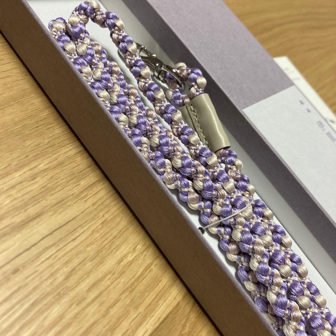 新品未使用 かしゆか商店 伊賀組紐 ストラップ ロング箱ショッパー付中川政七商店