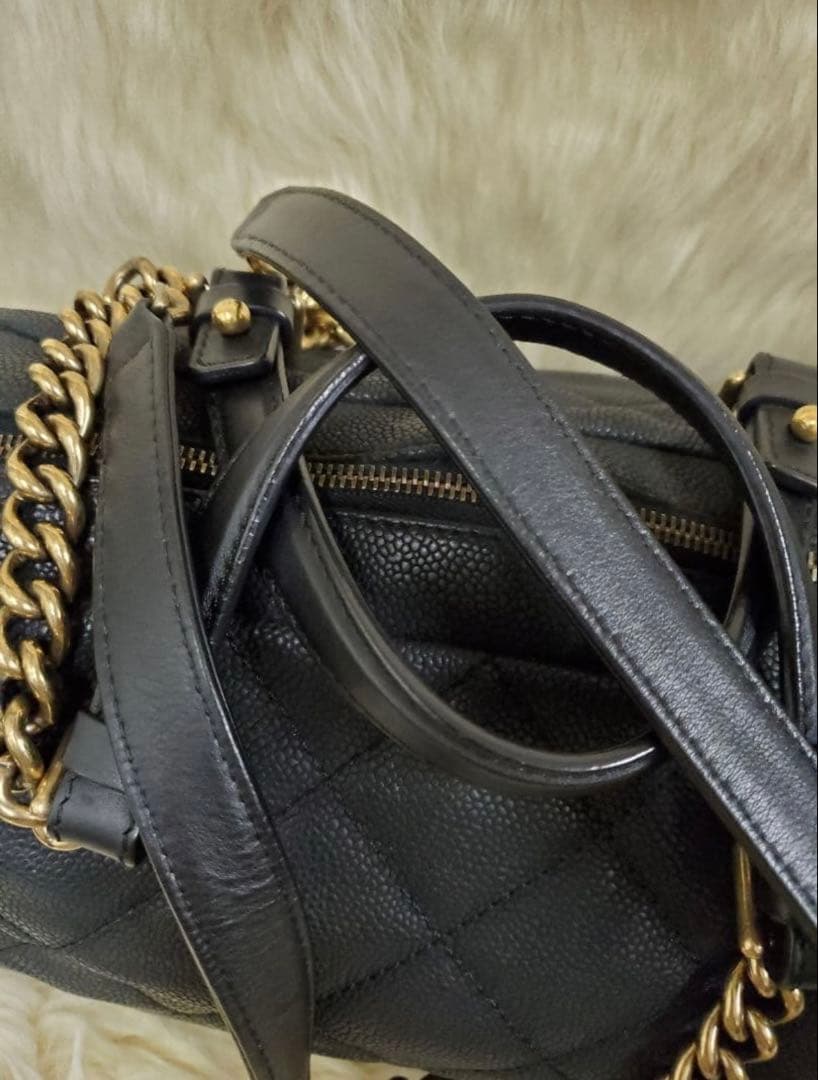 CHANEL キャビアスキン　2wayショルダーバッグ