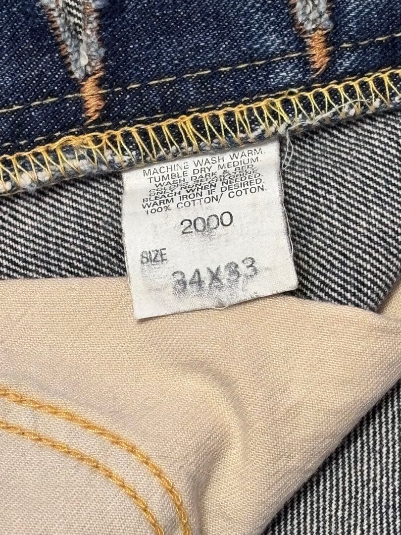 Lee RIDERS 101B 2000 復刻 サイド黒タグ 日本製 34