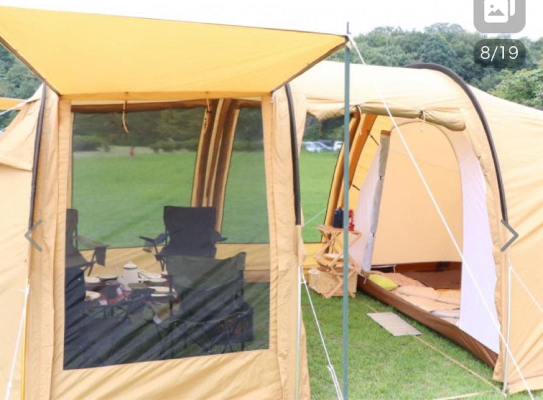 未使用　イグニオ 2ルーム型テント キャンプ ドームテント 4人用