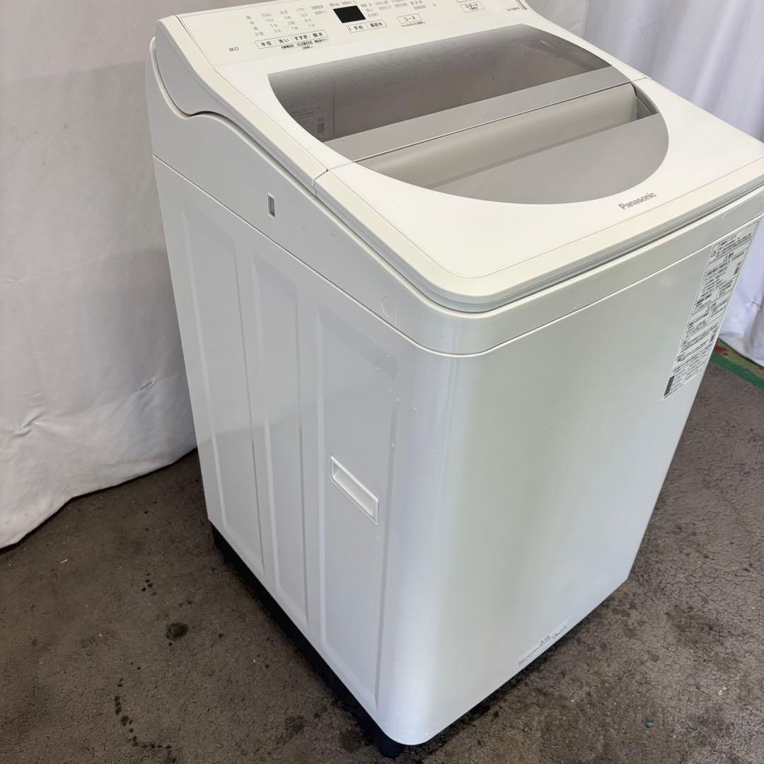 75⭕️洗濯機　パナソニック　8キロ　大きめ　綺麗　安い　中古　設置無料