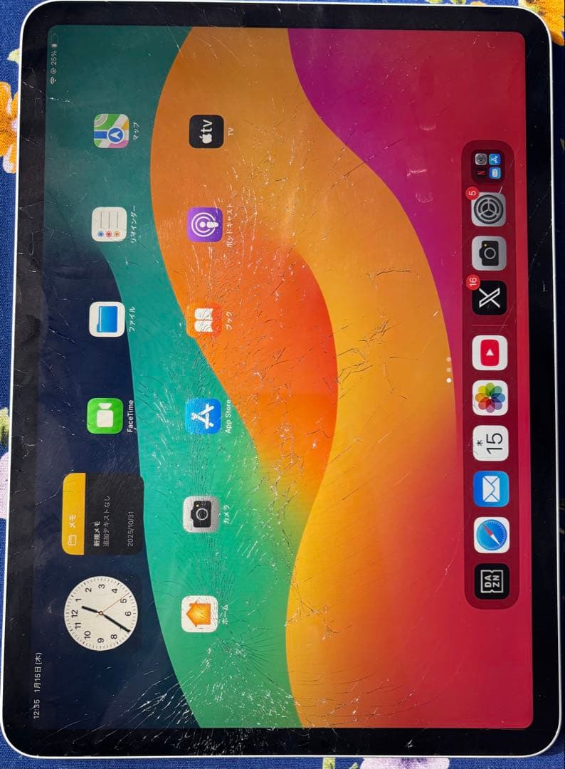 液晶・タッチOK iPad Pro 11 第1世代 画面割れ FaceID不可
