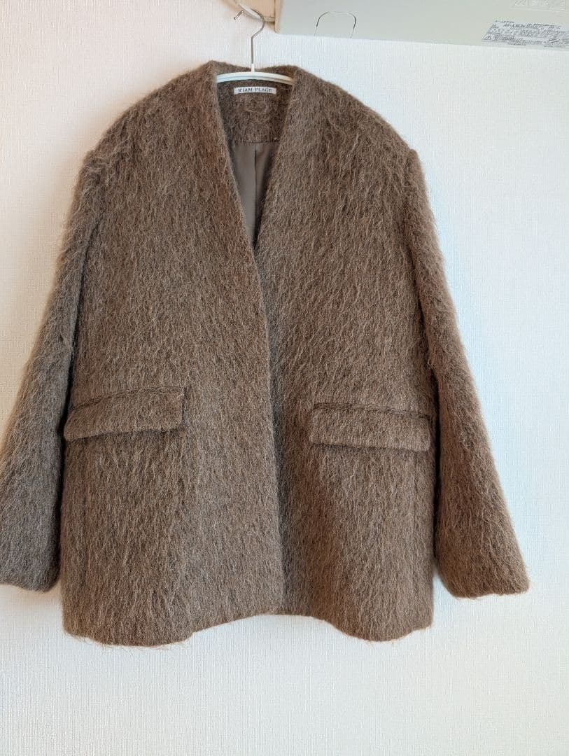 Plageプラージュ【R’IAM】シャギー コートジャケット