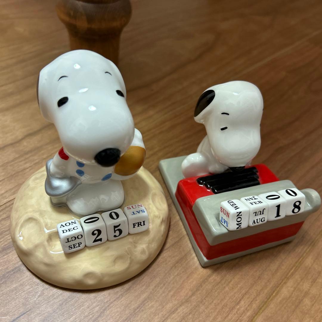 スヌーピー 万年カレンダー2種＆ブロックカレンダー＆フィギュア＆キーホルダー