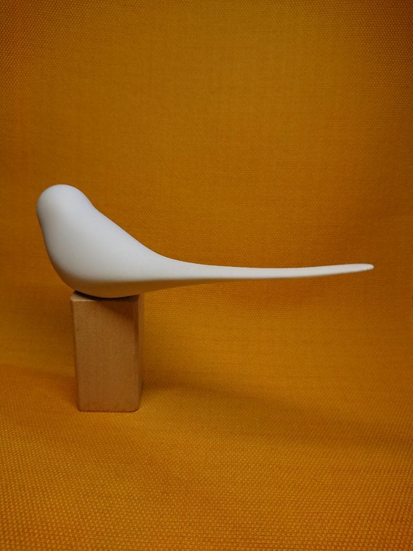 【美品】トリ　鳥　陶器　オブジェ　置物　インテリア　工芸品　美術品　A1687